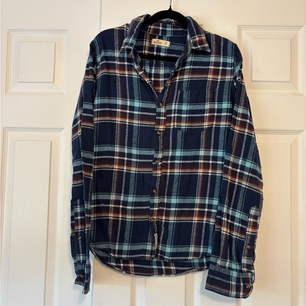 Hollister Multicolor Plaid Flannel Shirt